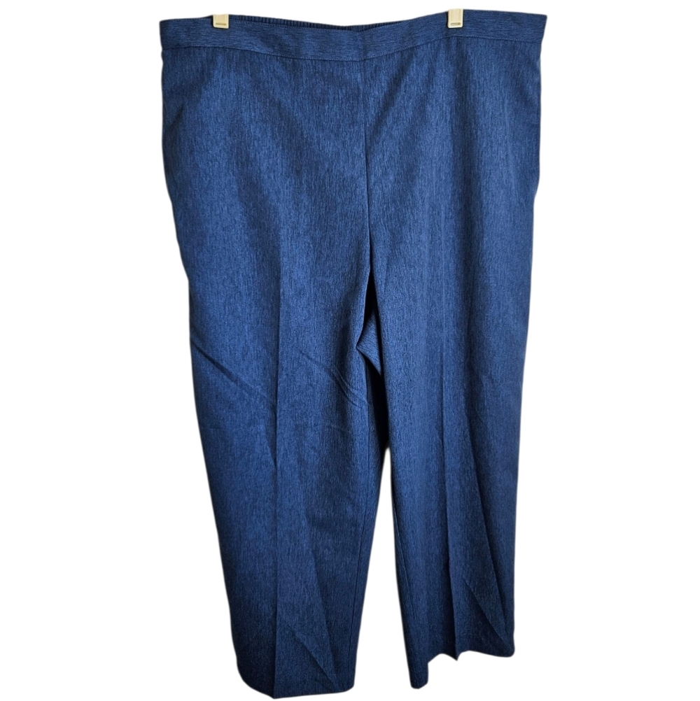NWT Alfred Dunner Classic Fit Blue Pants, Size 18